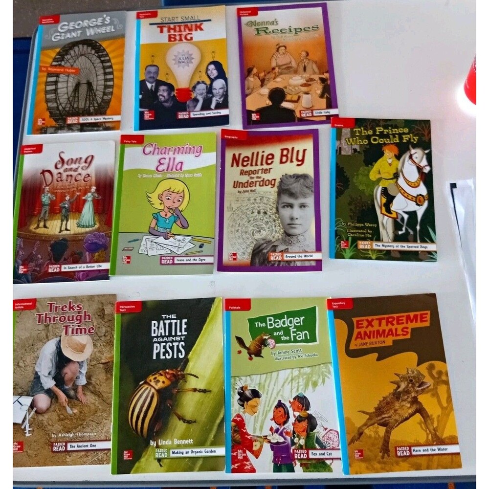 Paired Read McGraw-Hill Lot of 11 Children’s Paperback Books New Illustrated